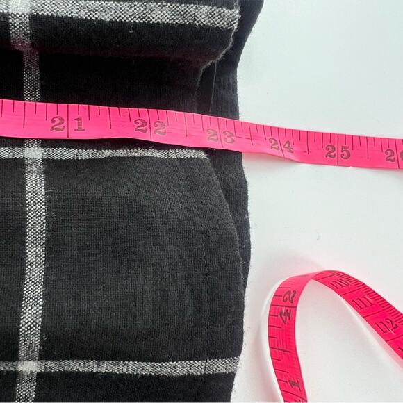 Sezane Naya Flannel Black White Check Blouse Sz 36 US 4 - Picture 6 of 8
